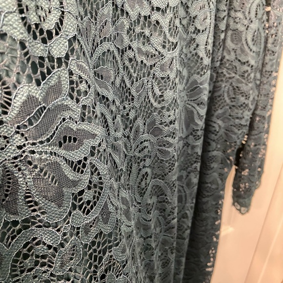 NWT Dark Green Lace Dress. - Picture 3 of 5